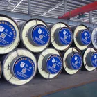 Transport sliding round casing corrosion resisted steel jacket type steam steel insulation pipe