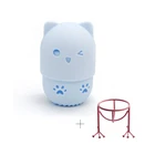 Soft Silicone Powder Puff Drying Sponge Puff Case+Makeup Sponge Display Rack Holder