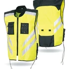 breathable waterproof vest day night reflective vest with pockets waterproof motorbike overalls