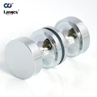European style modern shower screen solid stainless steel 304 glass door round handle