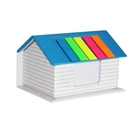 Promo House shaped Sticky Note memo pad in cardboard box