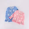 Ruffle Bottom Pink Knitting Patterns for Kids Sweaters Stylish Girls Sweater Cardigan