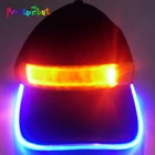 Attractive lighting reflective lattice LED baseball visor cap