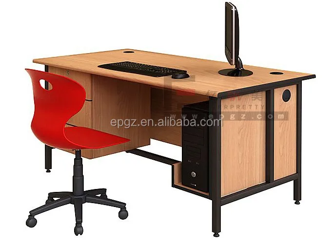 シンプル な学校教師テーブル と椅子デザイン と標準木製教師机と椅子で引き出し仕入れ・メーカー・工場