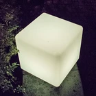 LED furniture cube chair/illuminated PE material LED cube seat/bright LED cube chair