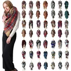 Best-Selling Cheap Infinity Custom Cashmere Scottish Scquare Tartan Knitted Plaid Scarf