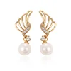 Xuping 93292 2019 new arrivals womens and girls earrings for weeding+worn pearl stone drop earring
