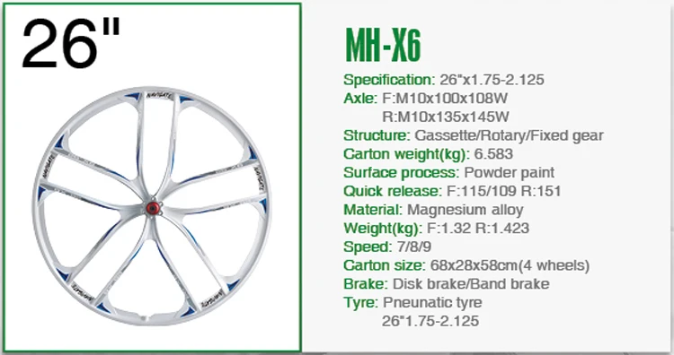 26 inch mountain bicycle wheel rim