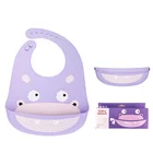 custom waterproof funny silicone bandana baby drool bibs