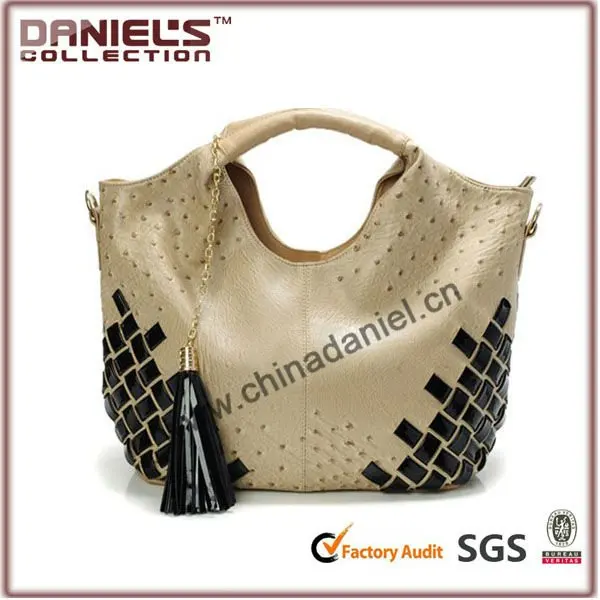 fashion bag in fake ostrich