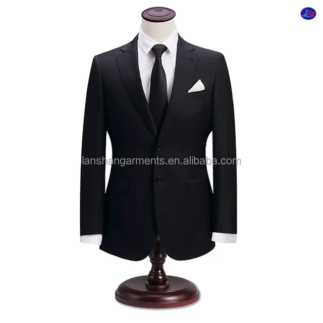 high quality black 2 piece coat pant men suit