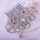 Chinese Alloy Rhinestone Bridal Head Piece Wedding Hair Accessories