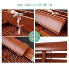 Factory Wholesale Classical 50mm BassWood Venetian Blinds Slat, Home Decoration Wood Venetian Blind