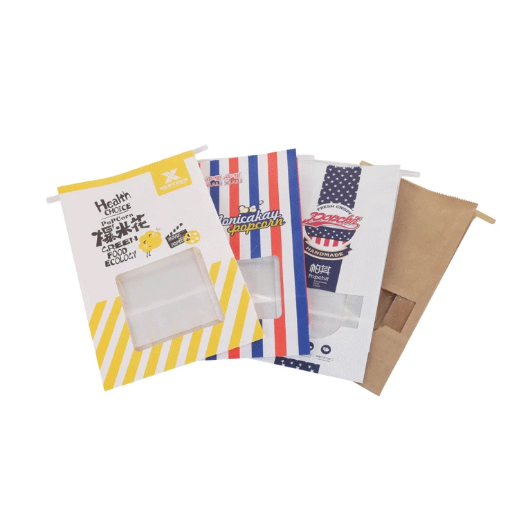eco-friendly tin tie reusable brown kraft paper bag with foil