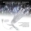 star effect 80cm 8 tubes SMD3528 LED snow fall christmas light waterproof raining led meteor tube double faced smd set meteori