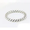 2019 new arrival minimalist 925 silver twisted ring jewelry