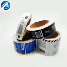 Printed Plastic Bar Code Labels Sticker Adhesive