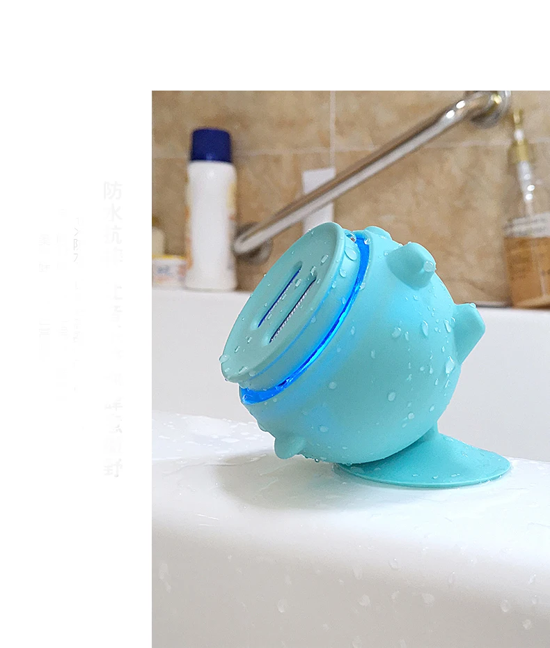 Vanecl TWS Silicone IPX7 Waterproof Bluetooth Stereo Shower Speaker Suction Cup Speakers Haut-parleur Drahtloser Lautsprecher - ANKUX.COM