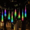 Romantic icicle stick night decoration weatherproof 10m 20 tubes RGB led meteor shower light