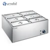 FSEBM-0706B Commercial 6 Pans Electric Bain Marie Counter Top Cooking Equipment