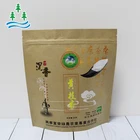 Food Grade White 150gsm Brown Die Cut Handle Plastic Coated Lined Multilayer With Logo Printed Kraft Paper Bag