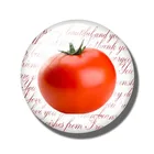 Fruits and Vegetables Design Glass Material Fridge Magnets Refrigerator Stickers