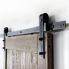 KINMADE Dark Antique Bronze Oil Rubbed Sliding Barn Door System Classie Style interior Wooden Door