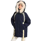 Brand White Duck Feather Clothes Winter Women Coat Fur Hooded Russia Down Jacket