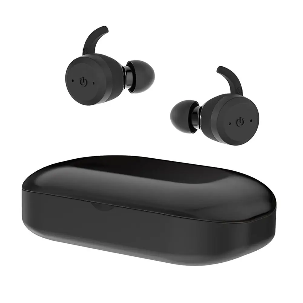 BE1018 Bluetooth 5.0 TWS Wireless Earphone IPX7 Waterproof Ear-mounted In-ear Noise Reduction Ear Plugs With Micr Charging Box - ANKUX.COM