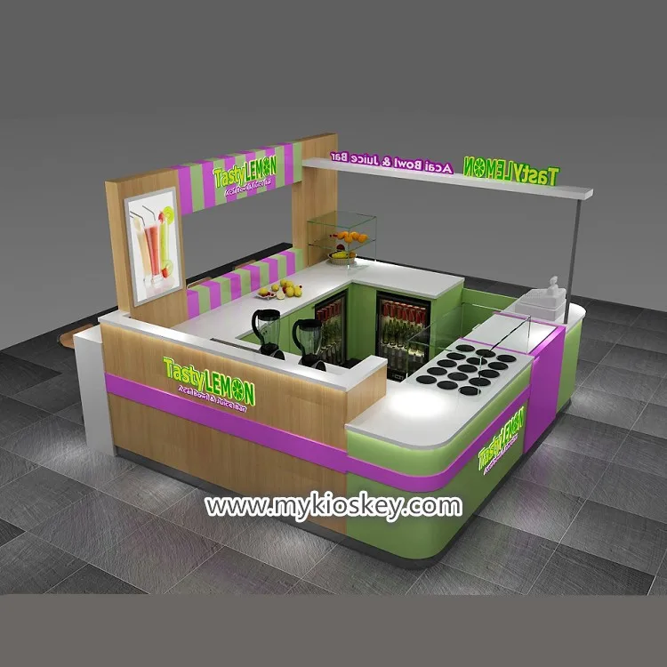 Tasty lemon fresh juice bar kiosk my juice store food kiosk design