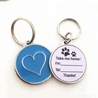 Hot selling custom metal qr code pet id tag for pets