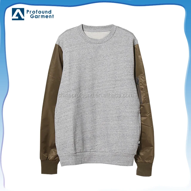 terry wholesale cotton zipper sweatshirt no hood male hoodie