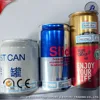 250ml aluminum beer juice carbonated beverage energy drinks can with golden ring