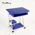 School classroom teak stand up height adjustable kids white computer desk