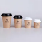 Custom request printed paper cup hot coffee cup 6-16oz with lids custom coffee cup sleeves