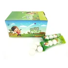 Wholesale sweet fruity golf shape lemon flavor magic bubble gum