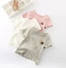 2018 Summer kids clothes little baby Girl Stretch T-shirt Wholesale