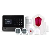 Support smart fingerprint door lock home security alarm system app remote control WIFI/GSM/3G alarm system wireless security