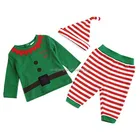 Christmas infant boy 3 pcs clothing set gift set, party wear baby clothes