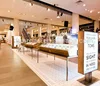 Shopping mall glasses retail kiosk metal table displays and wooden show counters