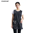 Wholesale PU Polyester Leather Barber Vest Apron Hair Capes And Beauty Salon Smocks Stylist Barber Jackets