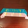 New Style Baby Shower Set With Boy and Gril Blue And Pink Sash