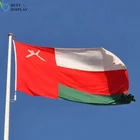 Custom Digital Print Polyester Country Oman National Flag