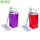 Microfiber Flat Scraper Mop And Splash Proof Design Large Capacity Mop Bucket Cleaning Kit