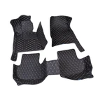 High quality Classic car accessories Colorful Newest Leather floor carpet full set PVC single layer 5D Car Floor Mats
