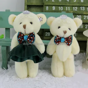 gift stuffed mini teddy bear wedding bouquet fashion wholesale