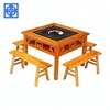 Chinese factory price commercial restaurant hot pot table and chair
