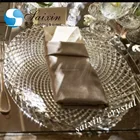 Hot Selling Unique Wedding Decoration diamond Charger Plates Wholesale