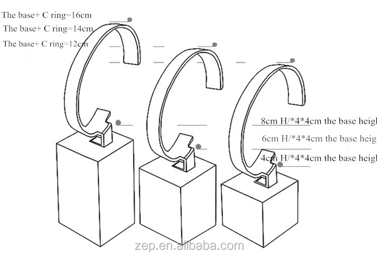 single clear acrylic display stand for watch