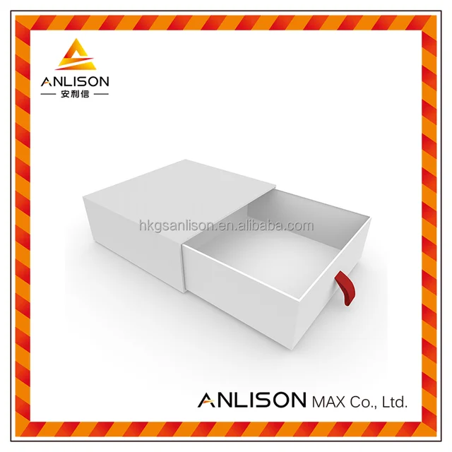 custom drawer gift packaging box with string